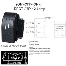 LED Light Dash Rocker Switch