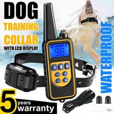 800M Electric Pet Dog Training E-Collar Anti-Bark Obedience Remote Control LCD