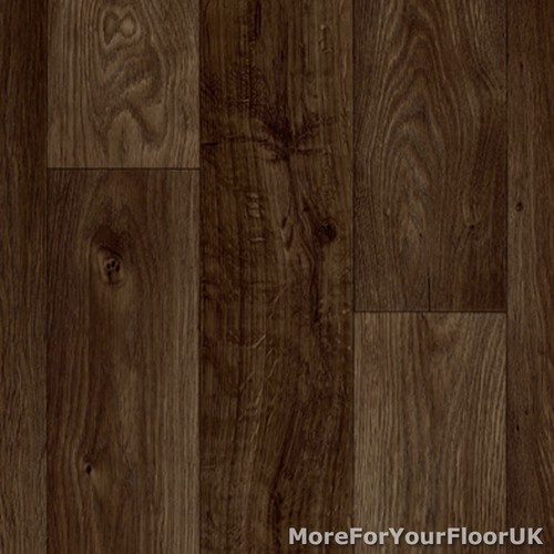 Dark brown oak - dark, plank
