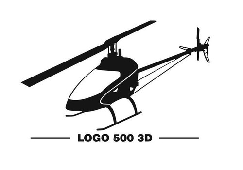 Mikado logo 500 fbl sticker - 500, 3d