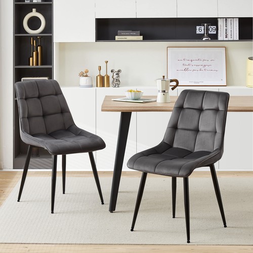 Set velvet dining chairs - set, of