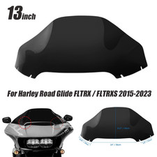 13'' Windshield Windscreen For Harley Road Glide FLTRX / FLTRXS 2015-2023 Black