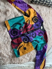 VINTAGE GIRASOL geometric JACKET SIZE medium ARTY FOLKY loud used