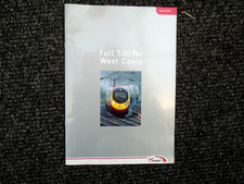 Virgin Trains Class 390 Pendolino Introduction brochure. Jan 2004.