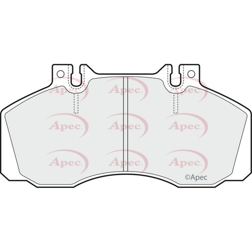 Brake pads set - pads, mercedes