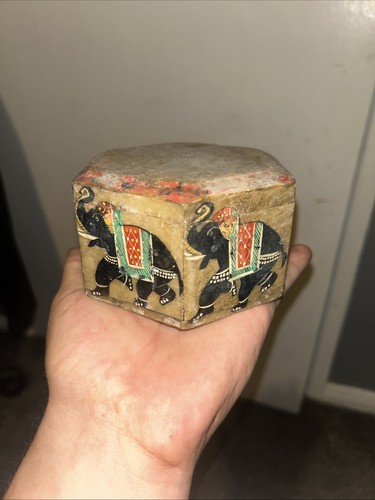 Vintage soapstone elephant