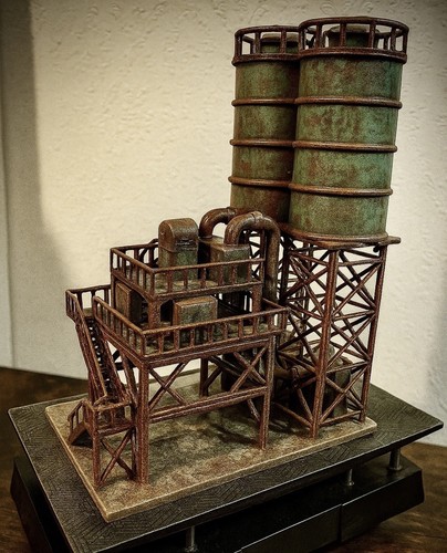 Chemical factory model - chemical,