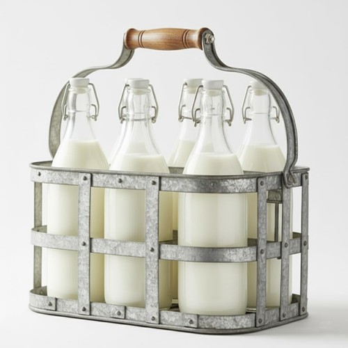 Milk bottle holder - milk,