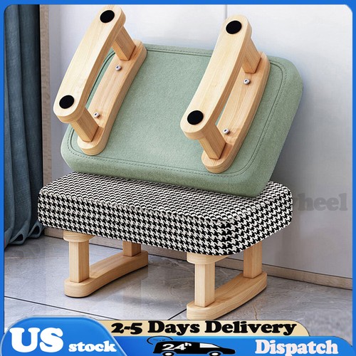 Wooden modern soft ottoman - wooden,