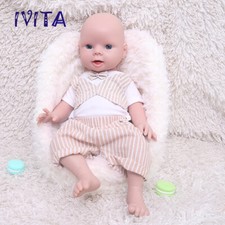 IVITA 20'' Full Silicone Reborn Baby Boy Solid Silicone Doll Can Take Pacifier