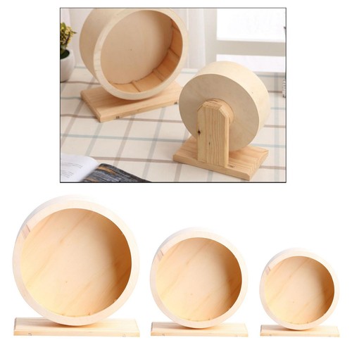 Round wooden hamster running - wooden,