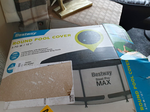 Bestway round pool cover 70m - cover, 3.70m