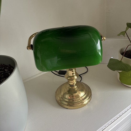Vintage green glass bankers - vintage,