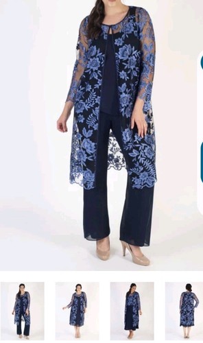 Chesca iris navy scallop emb - iris/navy,