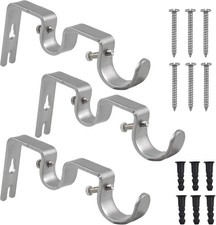 3 PCS Double Curtain Pole