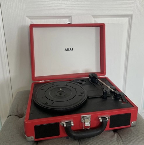Akai red record - red, player