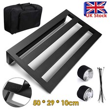 Large Size Guitar Effect Pedal Board Aluminum Alloy Pedalboard with Carrying Bag