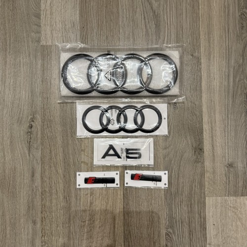 Audi gloss black badge set - audi,