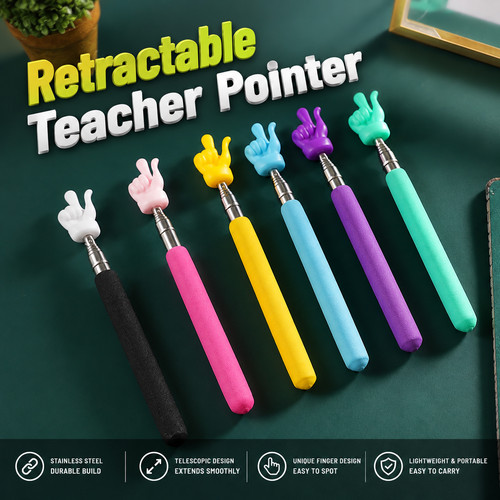 Retractable teacher pointer - retractable,