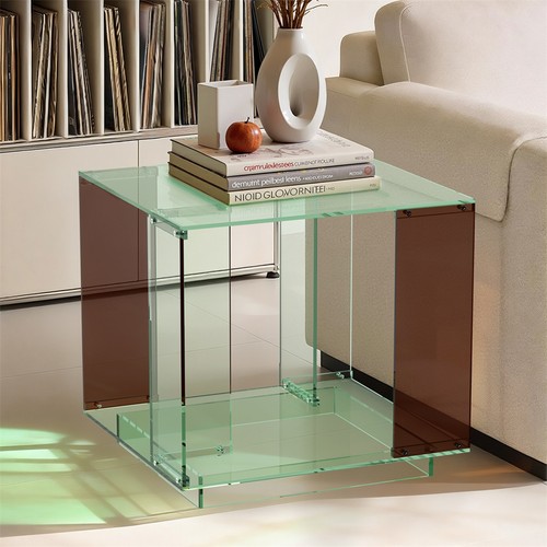 Acrylic nightstand side table - acrylic,