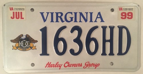 Harley davidson license plate - harley,