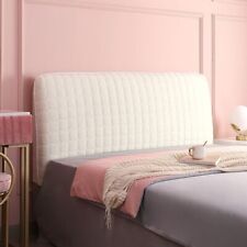 Stretch Quilted Velvet Headboard Cover Bedhead Slipcover All-inclusive Protector