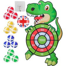 30" Large Kids Dart Board Set, Toys for 2 3 4 5 6 7 8 Year Old Boys Dinosaur