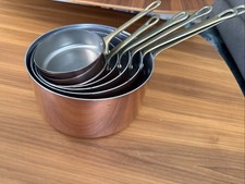 Vintage french copper pans - copper,
