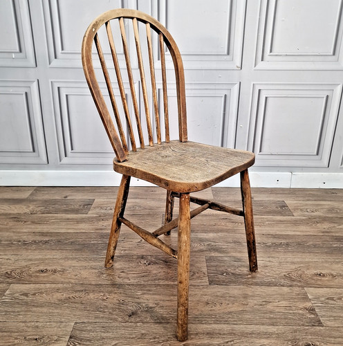 Antique windsor chair elm - antique,