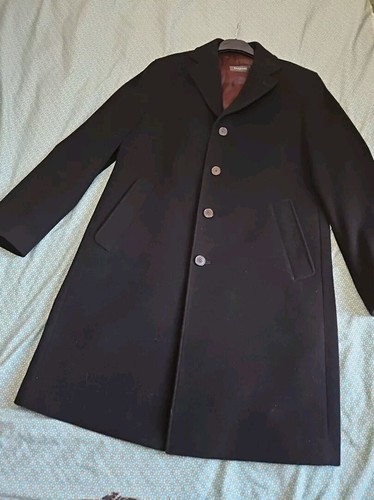 Bugatti mens black overcoat - bugatti,