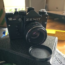 Soviet Zenit 12XP 35mm SLR Film Camera With Helios 44M-4 58mm f/2 Lens - 1985