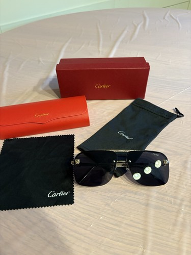 Black cartier sunglasses - cartier, with