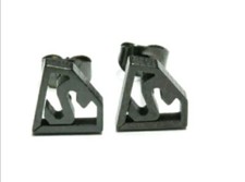 Superman Logo Earrings In Black ,  pairs stainless Steel earrings 6mm