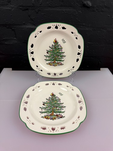 Spode christmas tree - spode, pierced