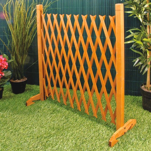 Expanding wooden fence trellis - wooden,