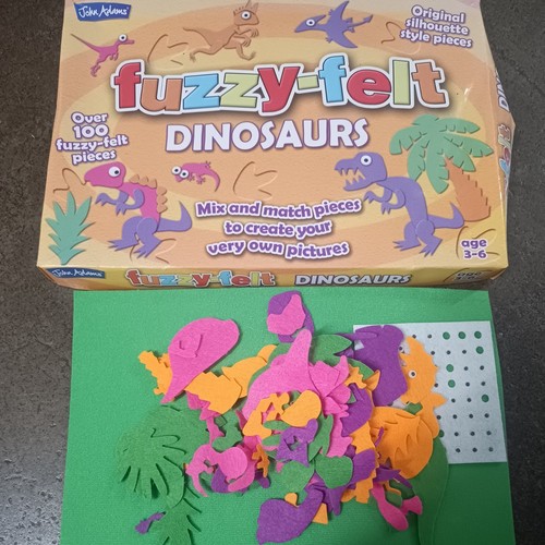 Fuzzy felt dinosaurs mix - fuzzy,