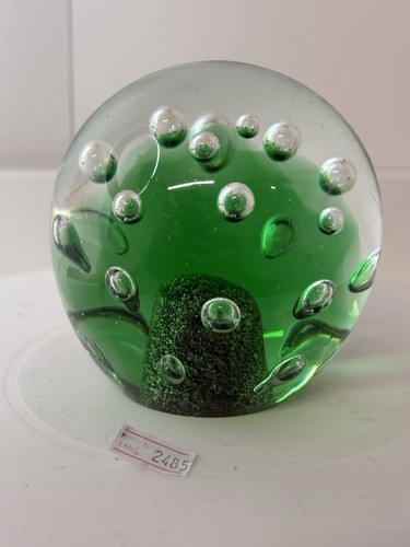 Large green and clear bubble - and,