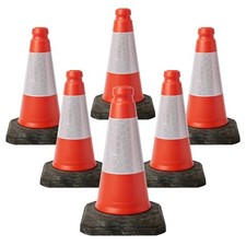 6 PACK RED TRAFFIC CONES  -