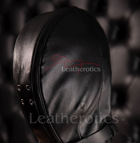Leather slave hood sensory - leather,
