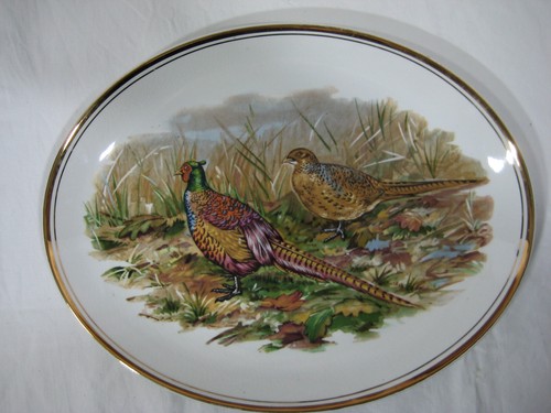 Oval serving plate with - oval,