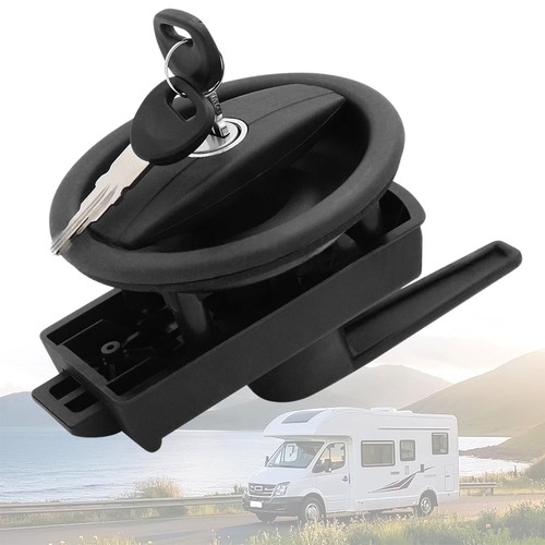 Round caravan door lock - round,