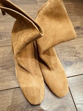 Mango Caramel Suede Leather