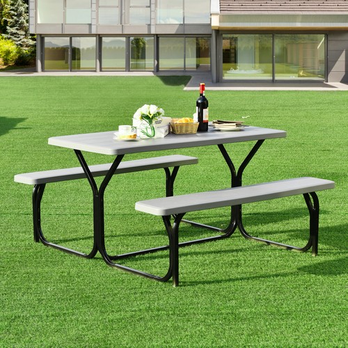 Folding outdoor picnic table - picnic,