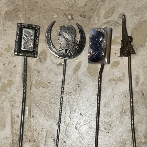 Antique hat pins - 4, x