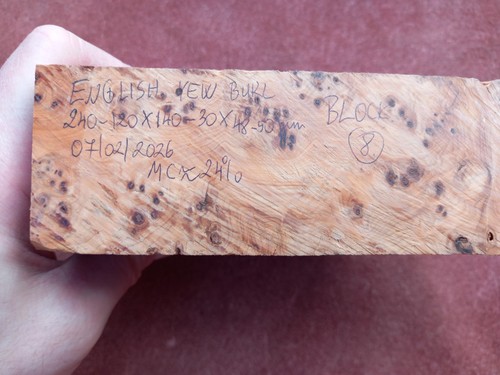 English yew burl billet - english, for