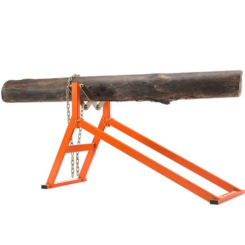 Chainsaw sawhorse log holder - chainsaw,