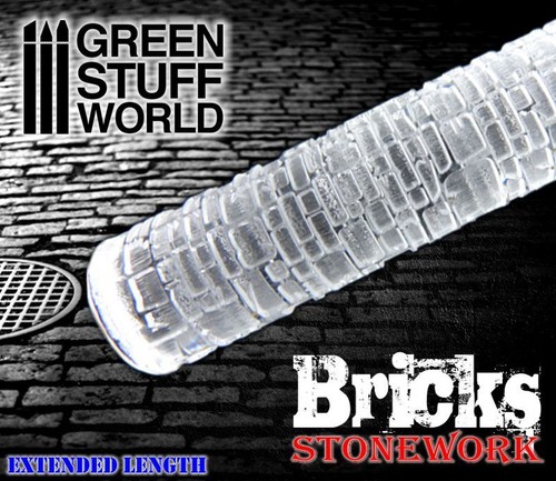 Rolling pin bricks texture - bricks,