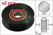 TENSIONER PULLEY V-RIBBED BELT
