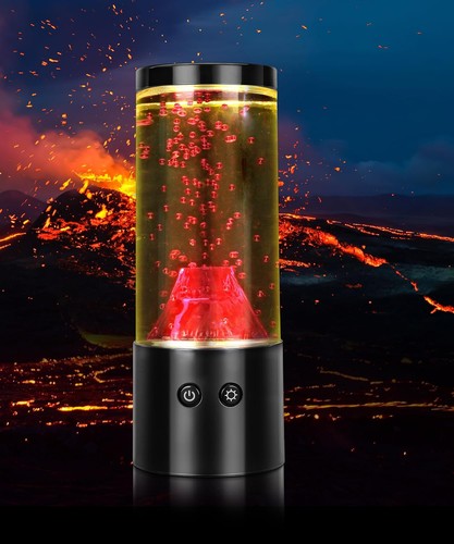 Volcano lava lamp - lava, red5