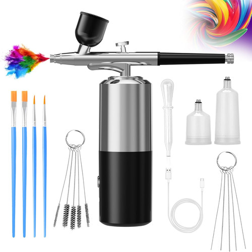 Cordless airbrush kit - kit, w/
